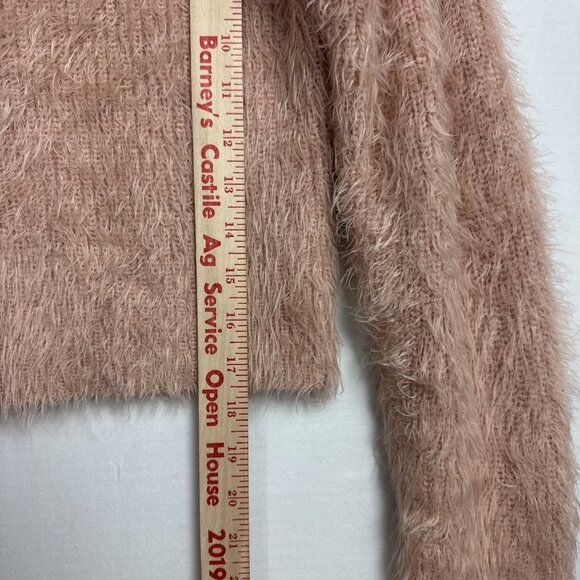 Lulus Pink Blush Eyelash Sweater Small 17x17.5 - Picture 5 of 7